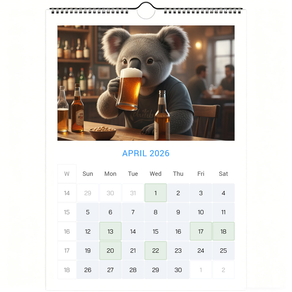 🐨Emotional Healing Koala Calendar 2026 - Daily Activities