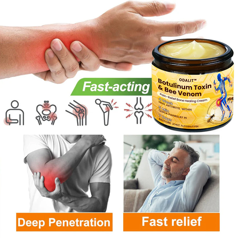 🔥Time-Limited Offer - ODALIT™ Botulinum Toxin & Bee Venom Pain-Relief Bone Healing Cream🐝💎