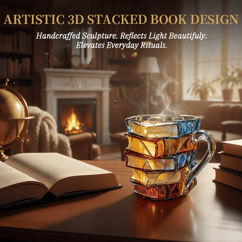 📚☕3D Painted Book Mug
