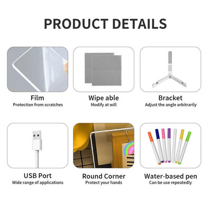 🔥Hot Sale 49% OFF - 🎨✨ Dive Into a World of Color! This 7-Color LED Board Unleashes Creativity