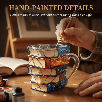 📚☕3D Painted Book Mug