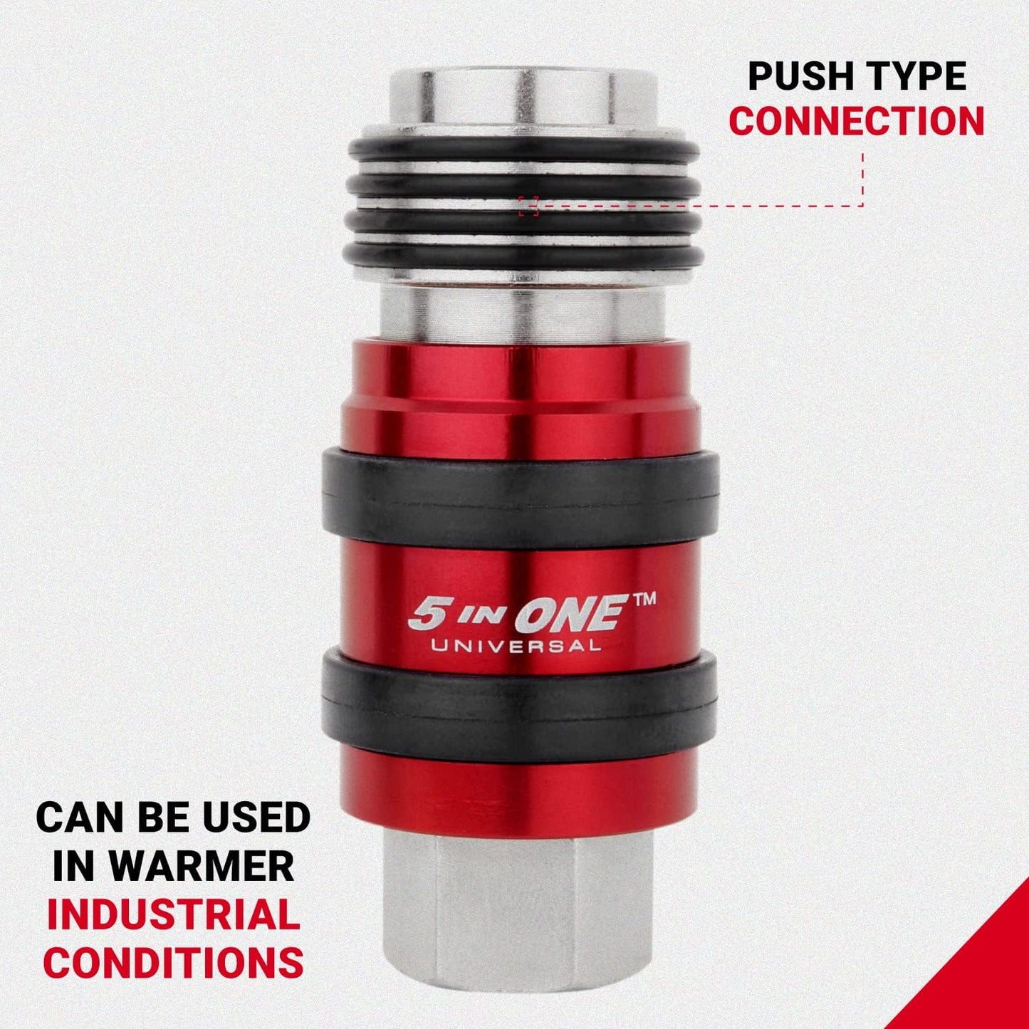 5-in-1 Universal Safety Exhaust Air Coupler