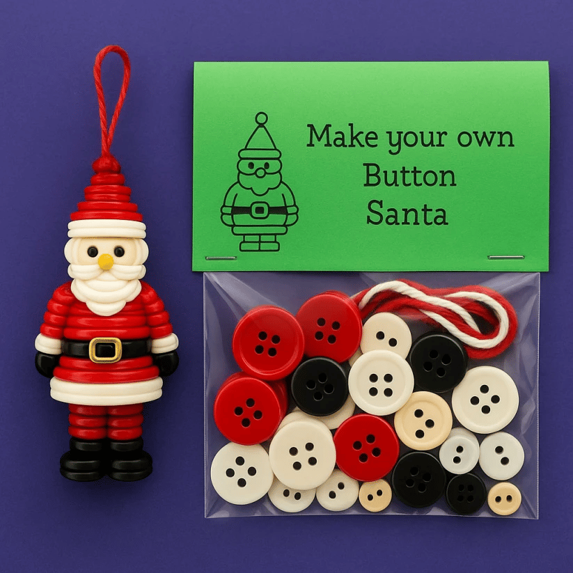 🎅🎄DIY Button Ornament Kits