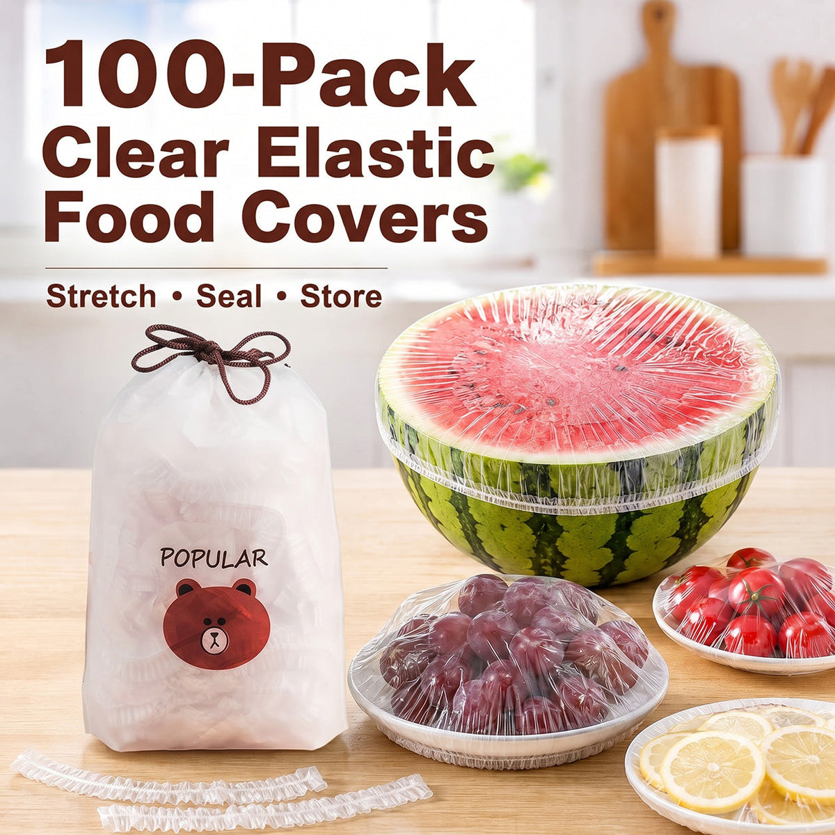⏳LAST DAY SALE 50% OFF!!🔥Disposable Stretch Food Covers for Bowls & Plates