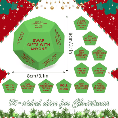 🔥LAST DAY PROMOTION- Buy 2 Get 1 Free!!🎁Hilarious Christmas Gift Exchange Party GameDice🎲🎄
