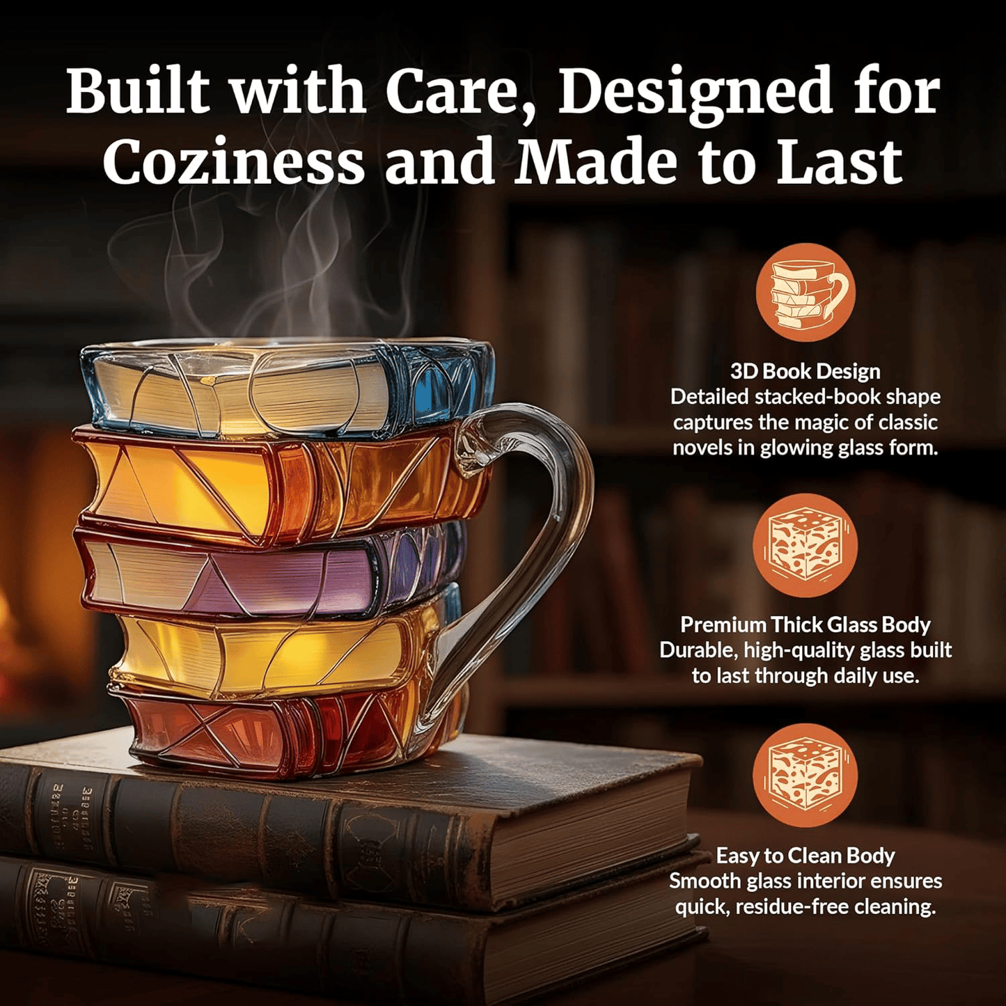 📚☕3D Painted Book Mug