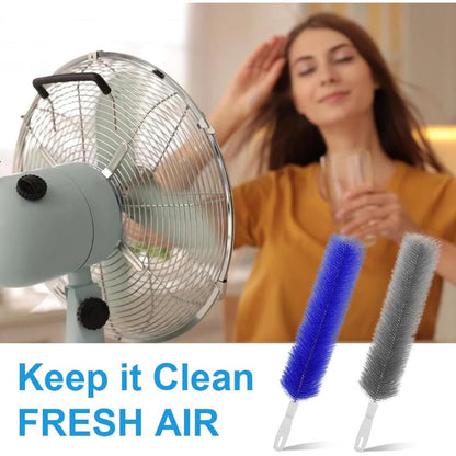 ✨ 360° Flexible Microfiber Fan Duster Brushes – Reusable Cleaning Tools for Blades, Vents & Blinds