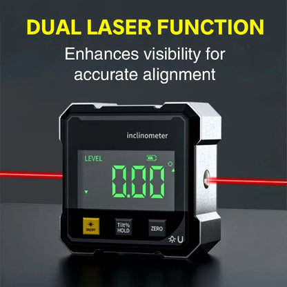 📏4-Side Magnetic Digital Angle Gauge with Laser🔥