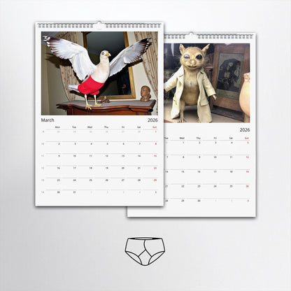 🐀2026 Bad Taxidermy Wall Calendar