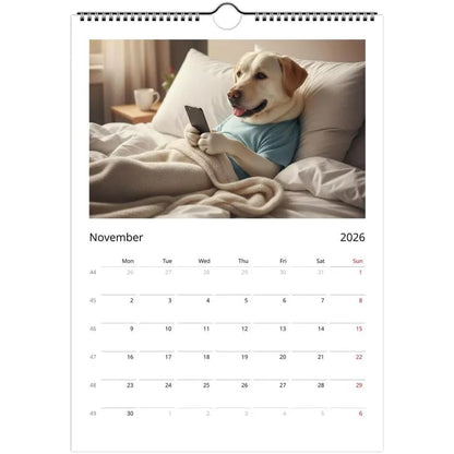 Labrador dog Calendar 2026 - Daily Activities