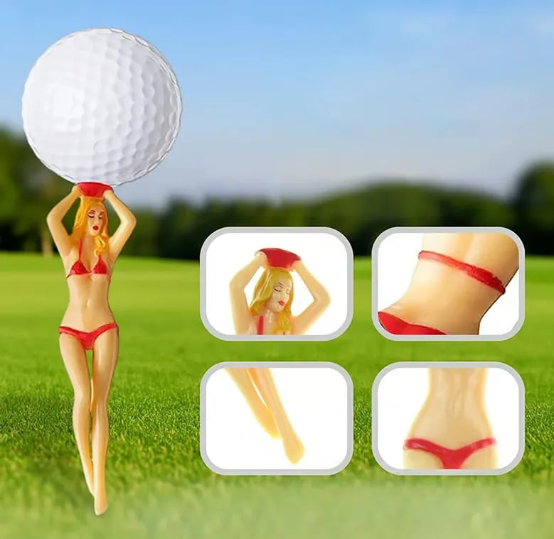 ⛳Last Day 50% OFF-6PCS Funny Golf Tees, Mixed color
