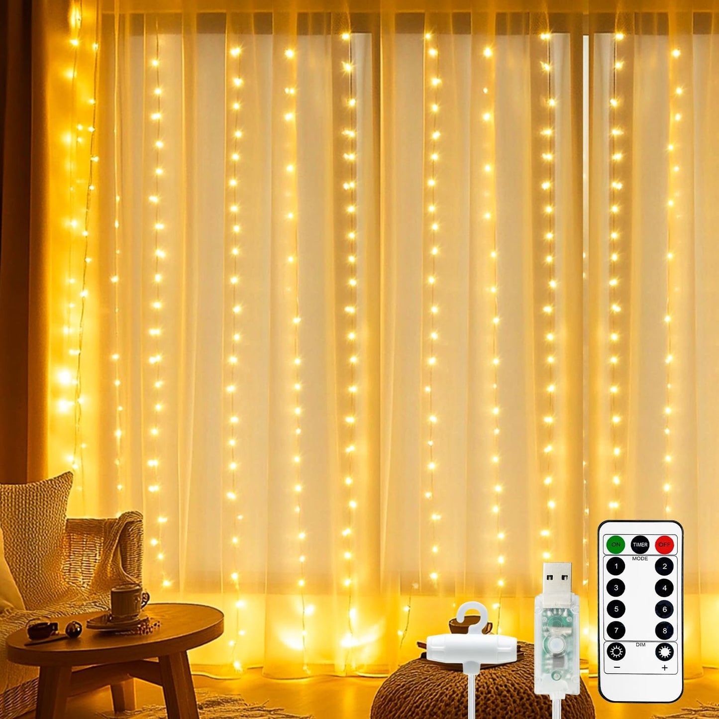 🎄Christmas Sale 50% OFF🔥LED Curtain Fairy Lights