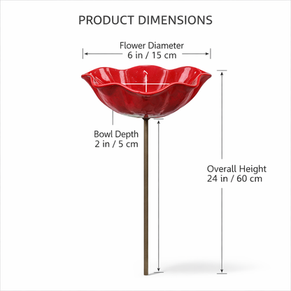 💖🎁2026 Mother's Day Gifts 50% Off-🔥Handmade Metal Flower Garden Stake🐦