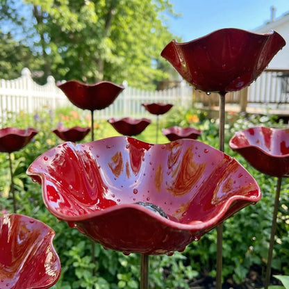 💖🎁2026 Mother's Day Gifts 50% Off-🔥Handmade Metal Flower Garden Stake🐦