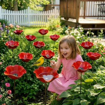 💖🎁2026 Mother's Day Gifts 50% Off-🔥Handmade Metal Flower Garden Stake🐦