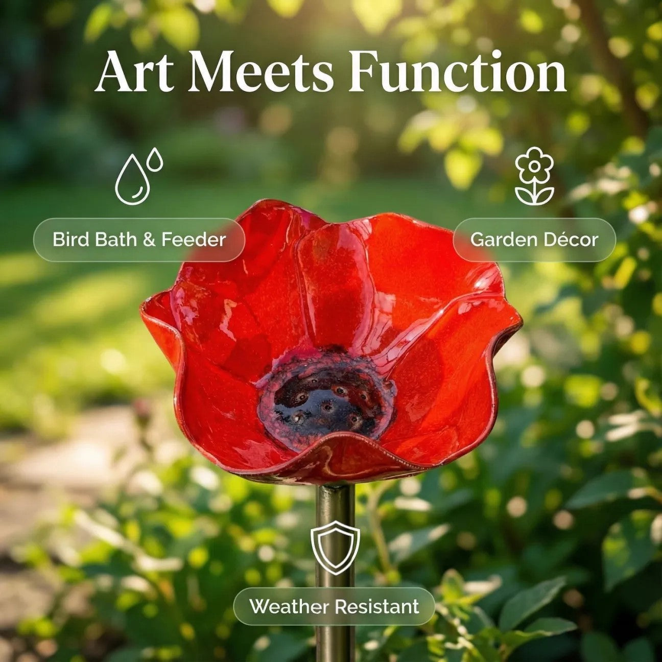 💖🎁2026 Mother's Day Gifts 50% Off-🔥Handmade Metal Flower Garden Stake🐦