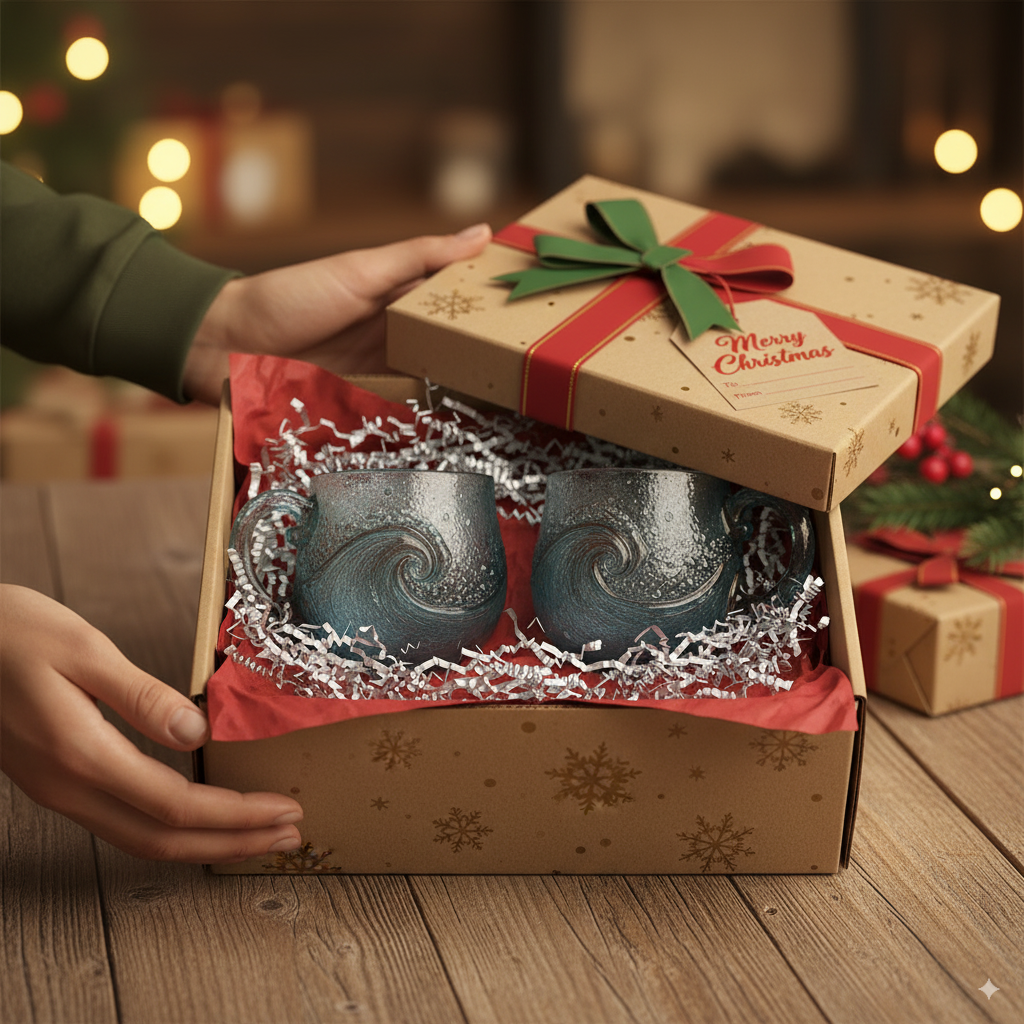 🌊🎁🌊 Bestselling Sea Glass Wave Mug – 49% OFF! - Unique Handcrafted Ocean Mug