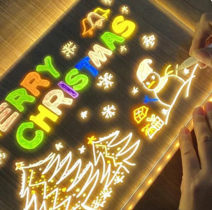✨LED Acrylic Board with Colors - with 7 pen 🎨