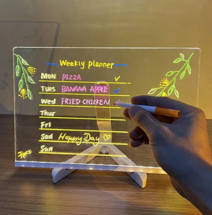 ✨LED Acrylic Board with Colors - with 7 pen 🎨