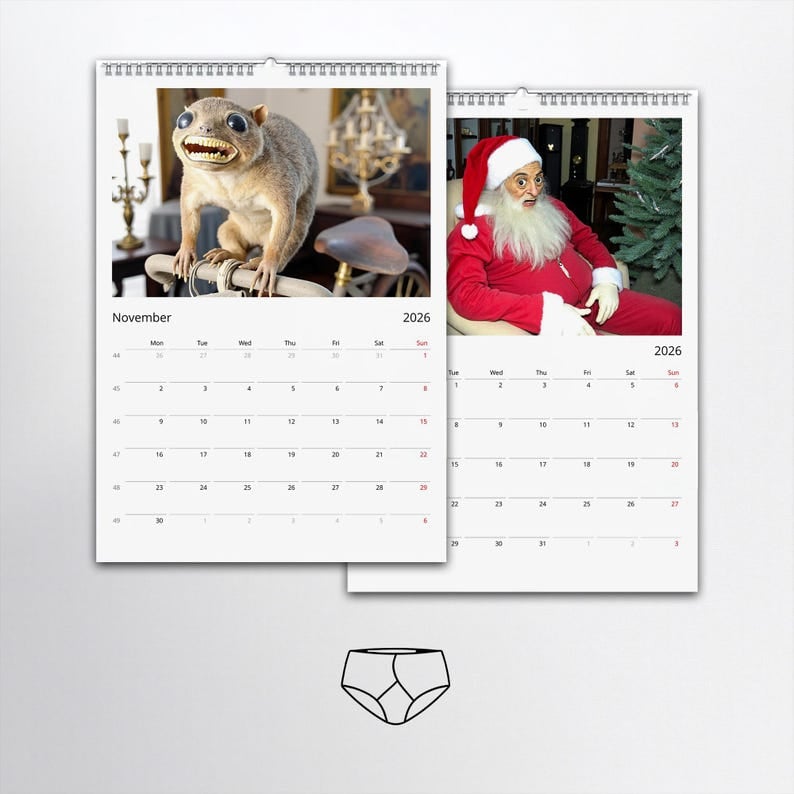 🐀2026 Bad Taxidermy Wall Calendar