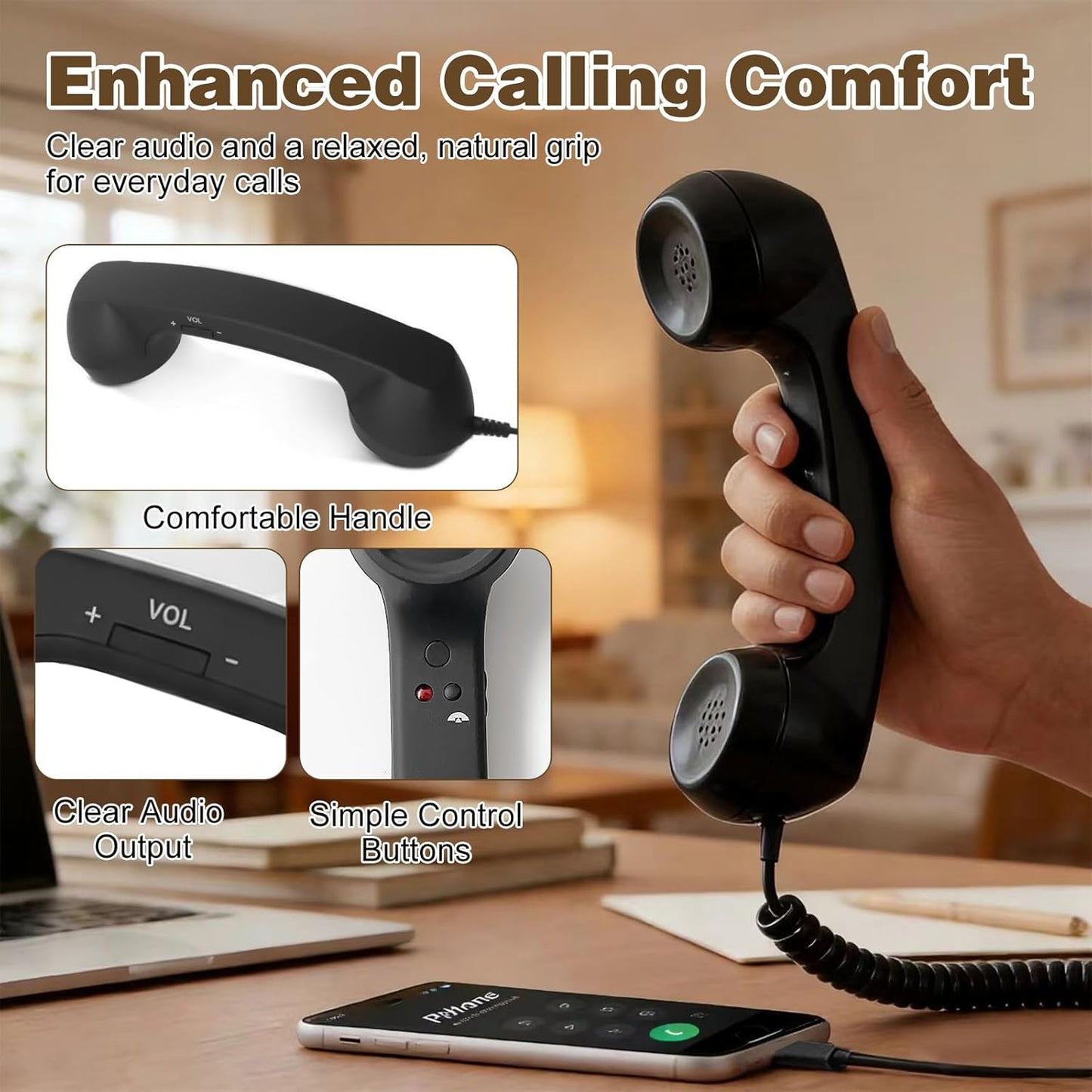 🎁Hot Sale Promotion 50% OFF🔥 New TYPE-C Straight Plug Phone Retro Mute