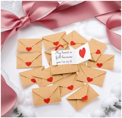 💘💌Mini Love Notes card with envelopes-Valentine's Day Love Cards