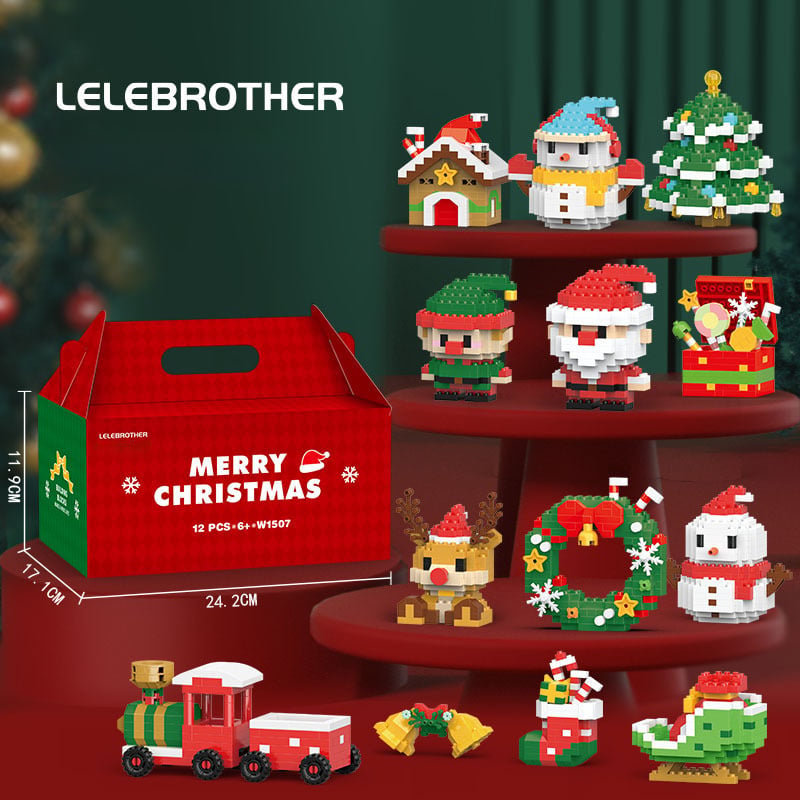🔥LAST DAY 49% OFF - Santa Claus Design Building Blocks Toy