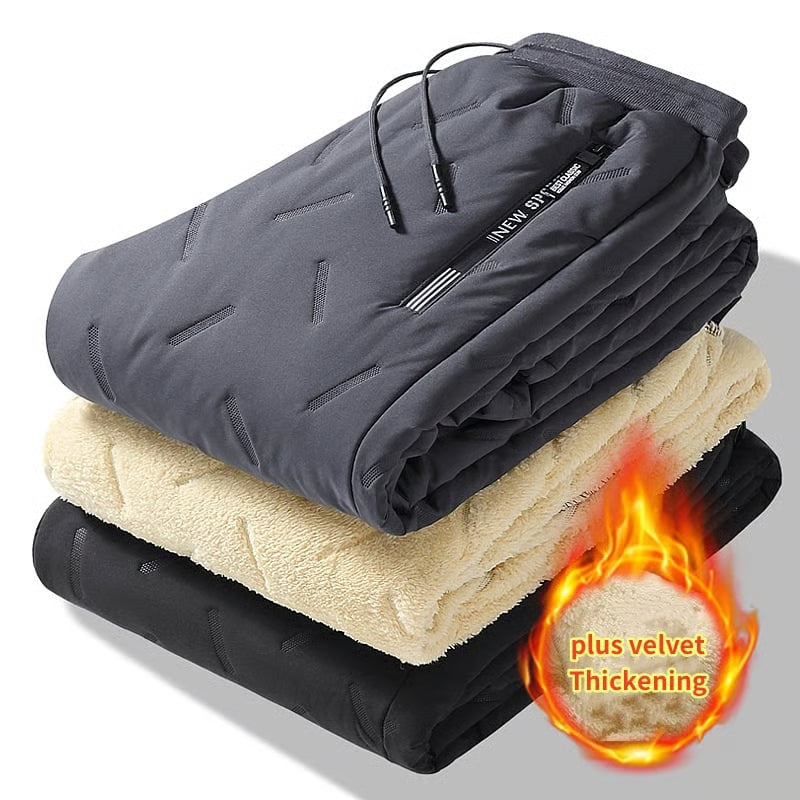 🔥Large-sized winter waterproof woolen trousers