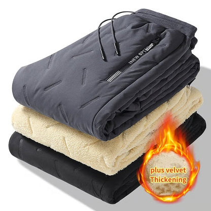🔥Large-sized winter waterproof woolen trousers