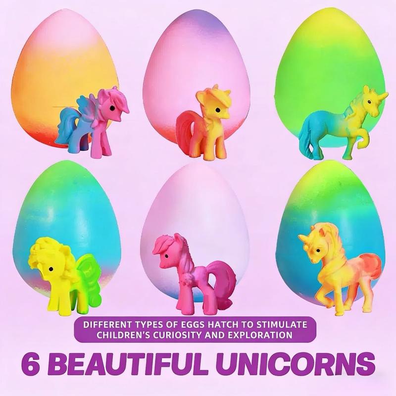 6-Pack Magical Hatching Unicorn Eggs