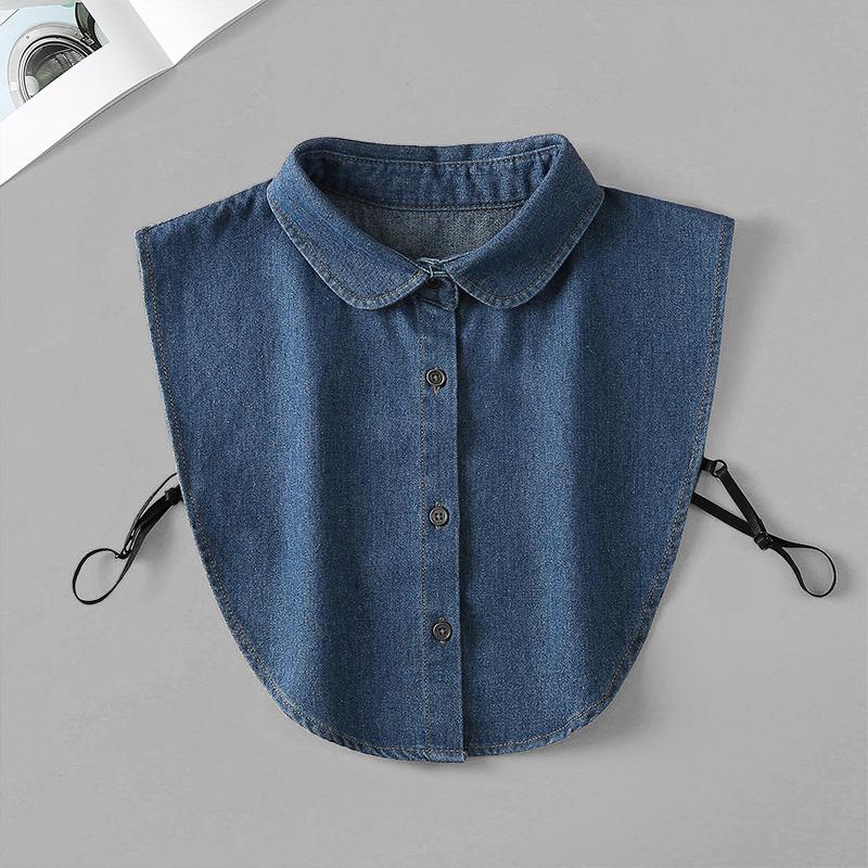 👕Denim False Collar – The Ultimate Layering Essential for Women ✨