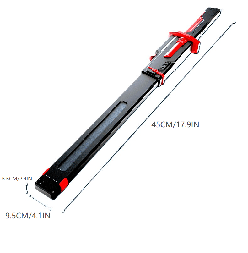 Cyberpunk LED Samurai Lightsaber Katana - 17.9" RGB Light-Up Prop for Cosplay & Festivals ⚔️🌈✨