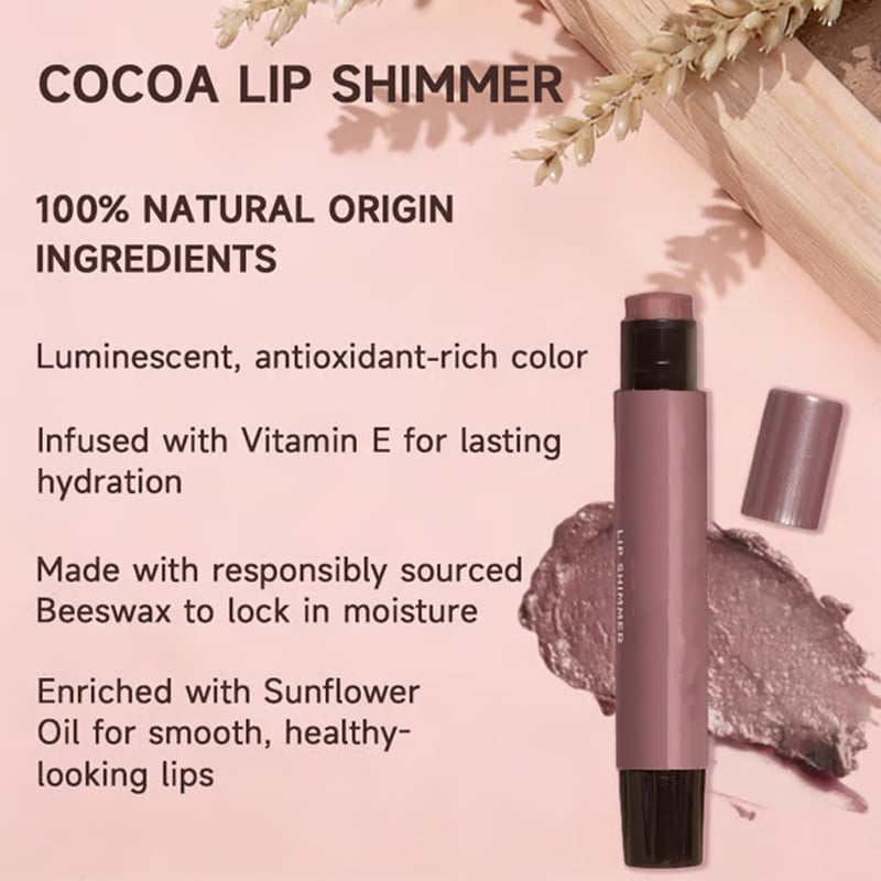 🔥Last Day Discount 50% OFF🎁Cocoa Lip Shimmer - 100% Natural Origin💝