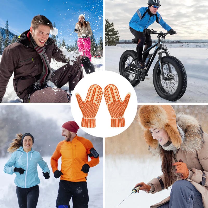 🔥LAST DAY 50% OFF - 🎅The "Naughty List" Mittens | Cozy Knit with a Hidden Attitude🖕✨