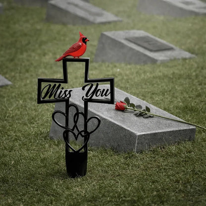 🐦LAST DAY 50% OFF -💖Metal Cemetery Memorial Plaque for Remembrance✝️