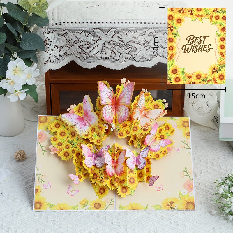 🌹 Pop Up Flower Bouquet Valentine’s Day card