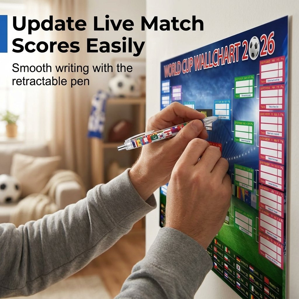 🗓️⚽ World Cup Wall Chart 2026 Poster Set🔥