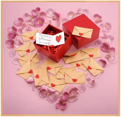 💘💌Mini Love Notes card with envelopes-Valentine's Day Love Cards