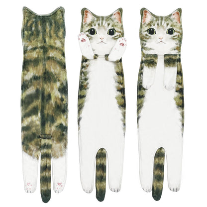 🔥LAST DAY 50% OFF🔥Funny Cat Hand Towels for Kitchen Bathroom (1PC)