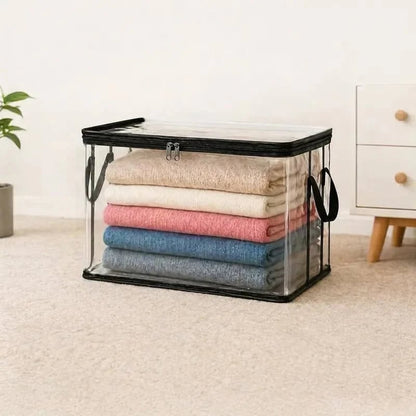 📦Large Heavy-Duty Thick Plastic Clear Storage Bag for Clothes, Moving & Storage