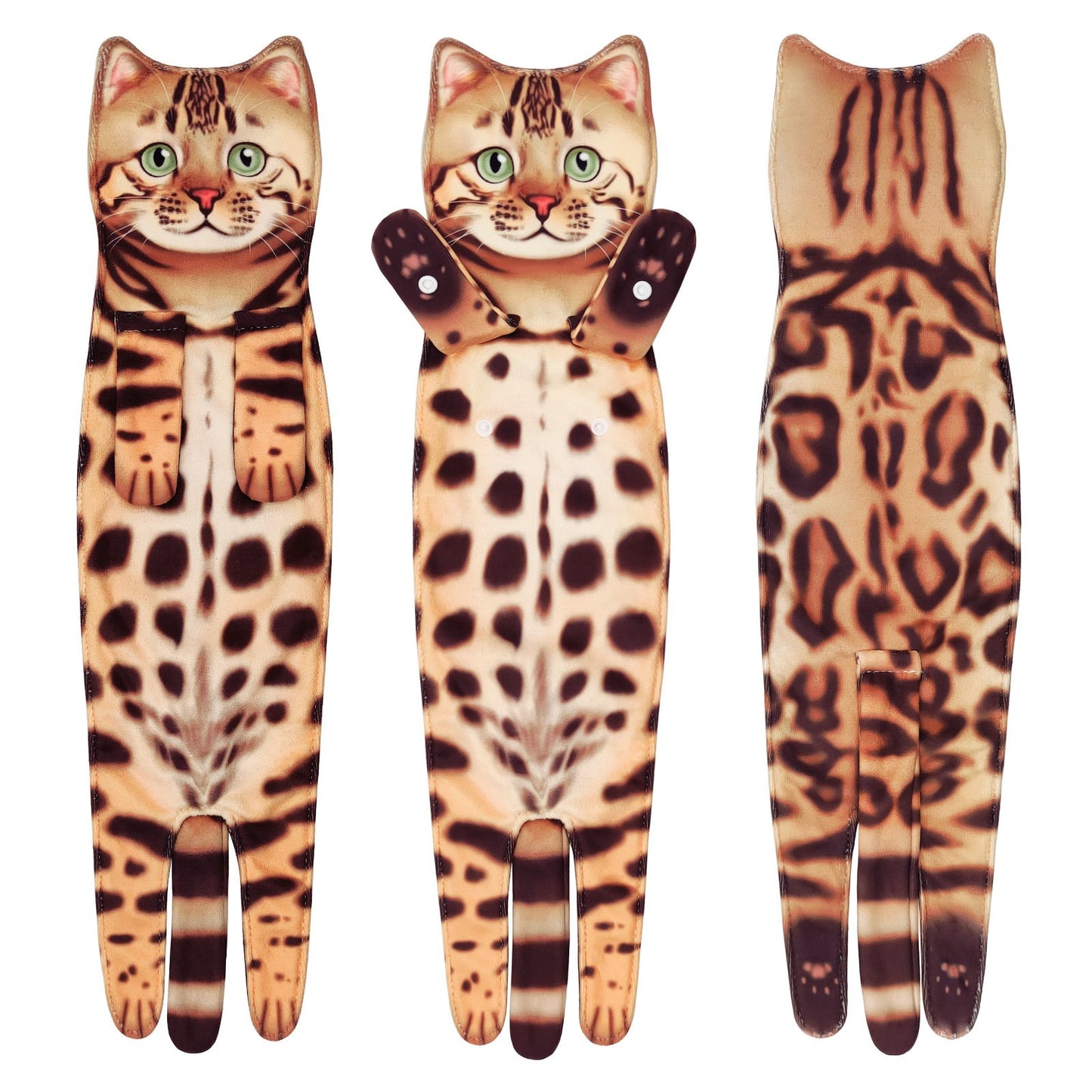 🔥LAST DAY 50% OFF🔥Funny Cat Hand Towels for Kitchen Bathroom (1PC)