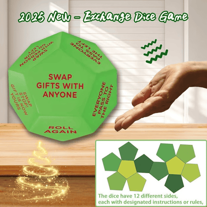 🔥LAST DAY PROMOTION- Buy 2 Get 1 Free!!🎁Hilarious Christmas Gift Exchange Party GameDice🎲🎄