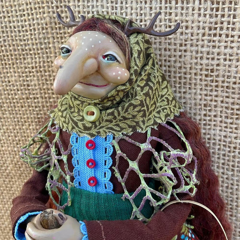 🔥 Easter 🔥 Handmade Kitchen Witch doll 🎁