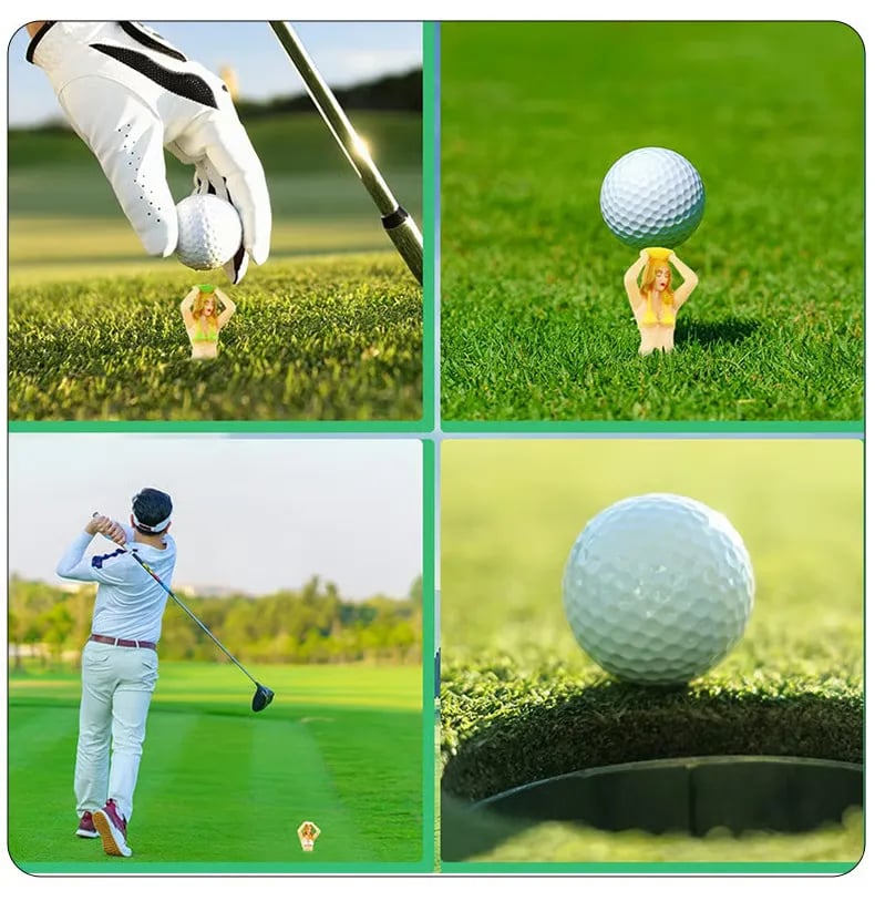 ⛳Last Day 50% OFF-6PCS Funny Golf Tees, Mixed color