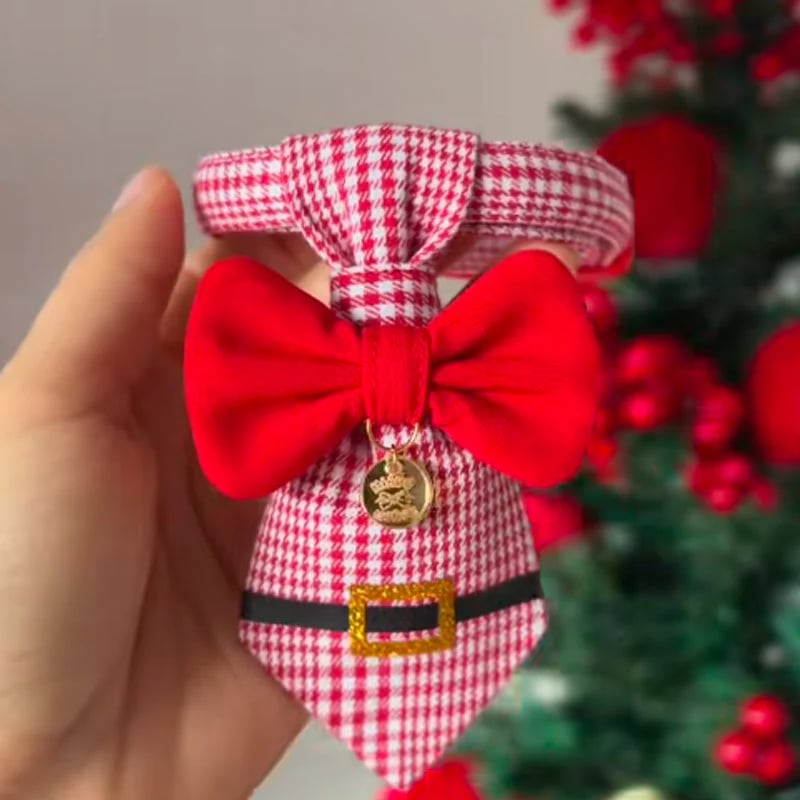 🔥Hot Sale 50% OFF - 🎄 The "Purrfect" Holiday Tie: Dapper Cat Collars 🐱✨