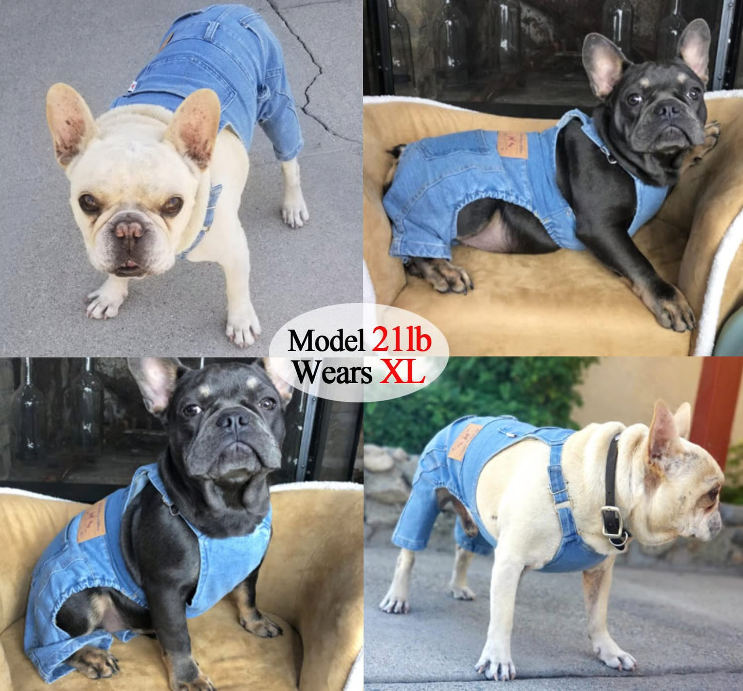 ⏰LAST DAY 49% OFF - Dog Denim Overalls🐱🐶(For cats and dogs)