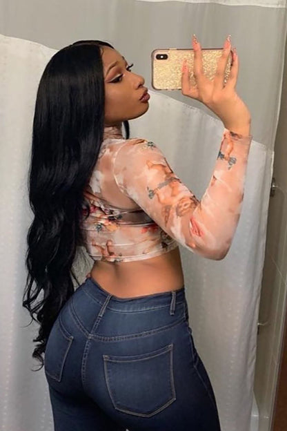 Classic High Waist Skinny Jeans - Dark Denim