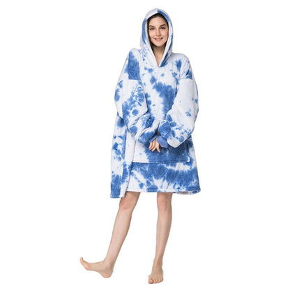 Casual Tie-Dye Oversized Hoodies Sweatshirt