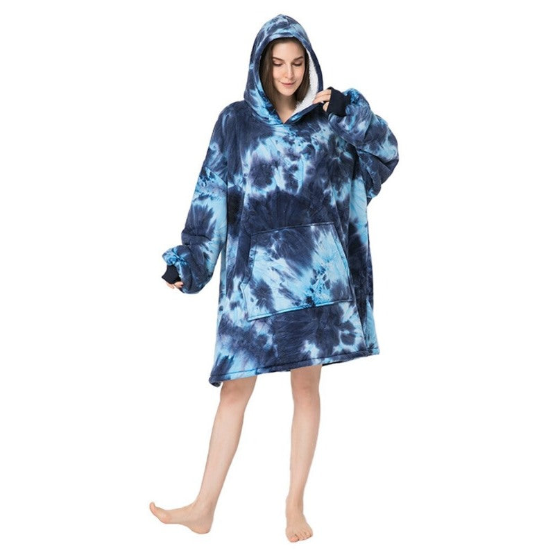 Casual Tie-Dye Oversized Hoodies Sweatshirt
