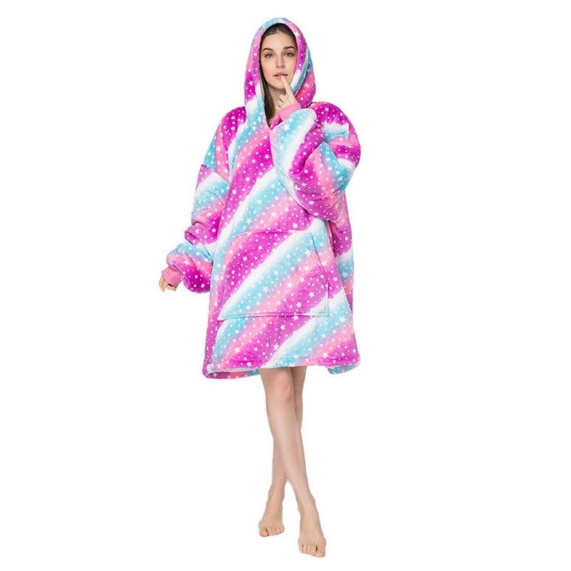 Casual Tie-Dye Oversized Hoodies Sweatshirt